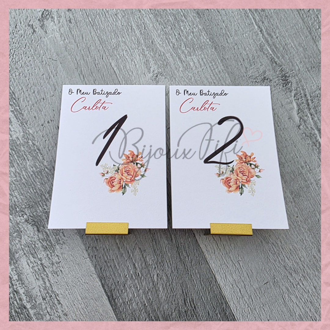 Marcador de Mesa com base II "Terracotta"