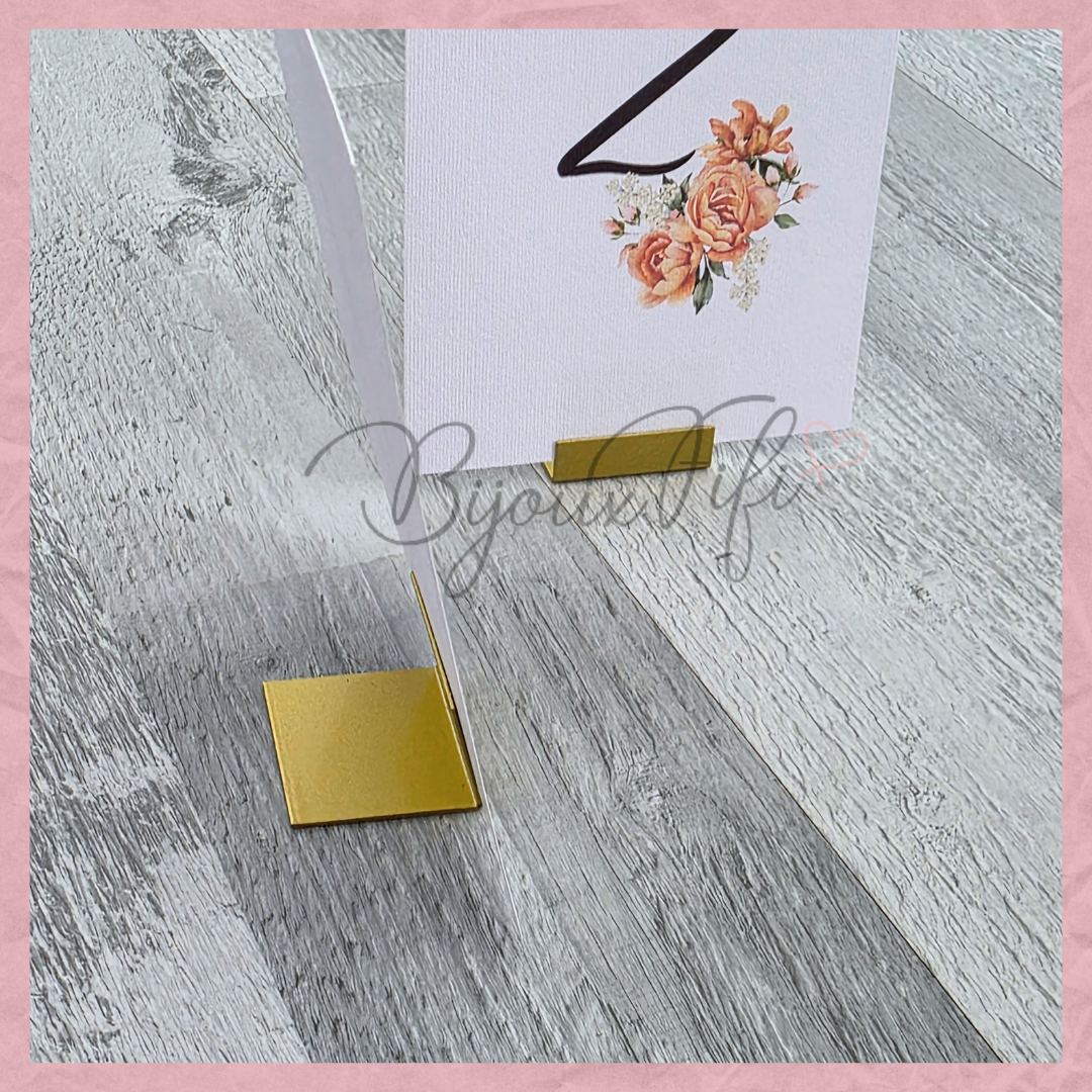 Marcador de Mesa com base II "Terracotta"