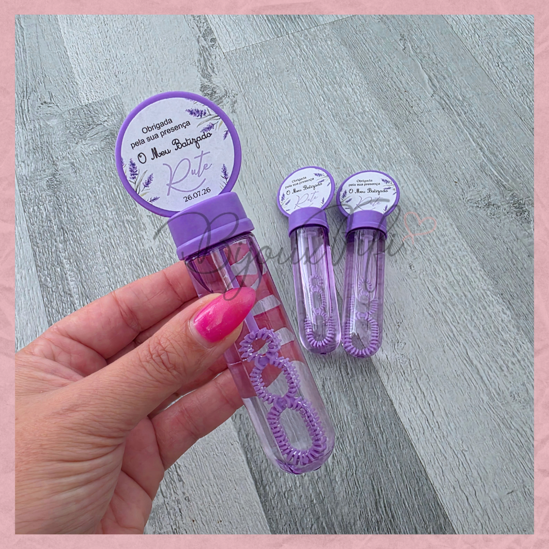 Frasco Bolas de Sabão "Lavanda"