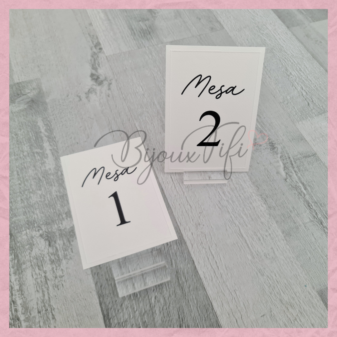Marcador de Mesa com base "Minimalist"