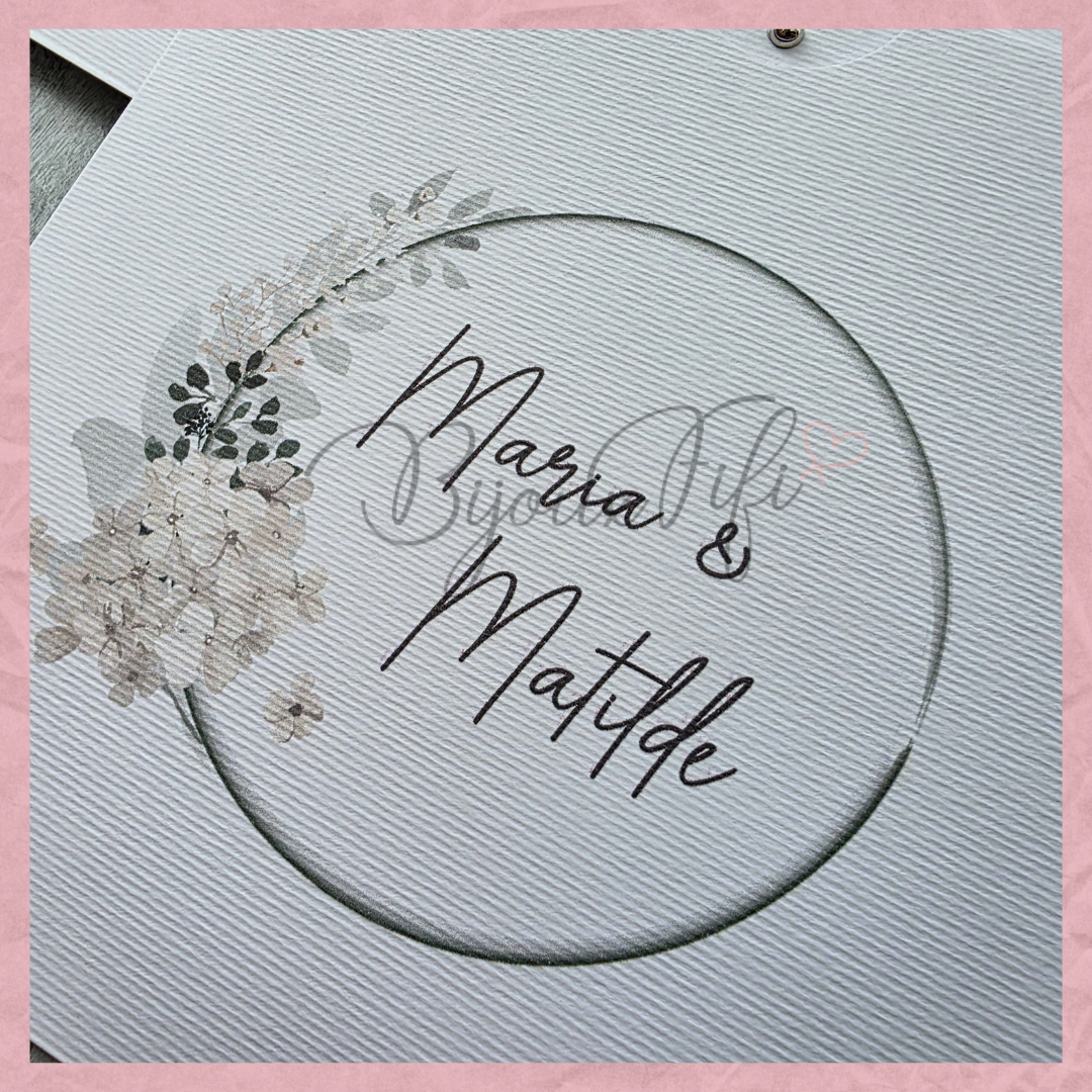 Convite Bolsa "White Flowers"