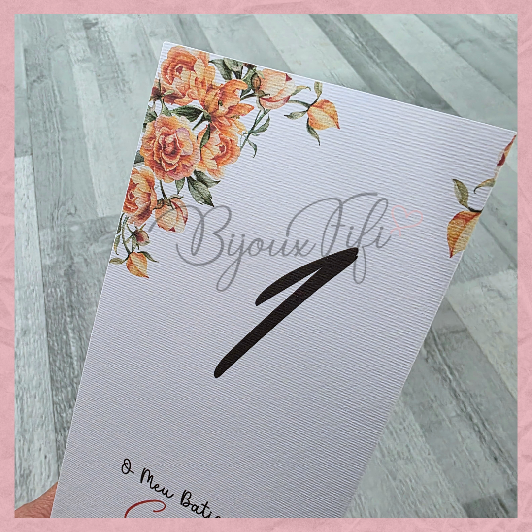 Marcador de Mesa/Ementa 3em1 "Terracotta"