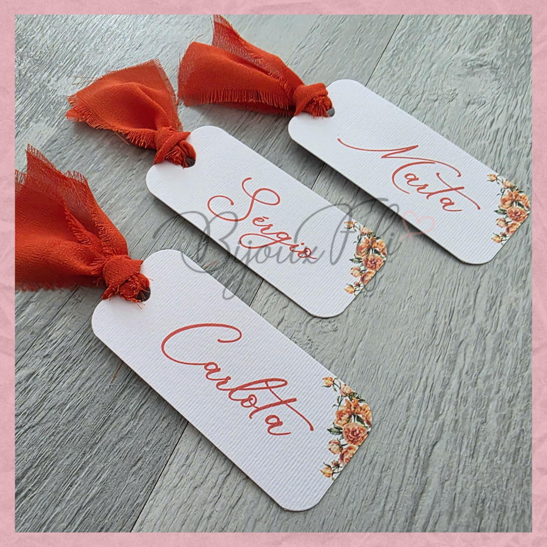Marcador Individual Chiffon "Terracotta"