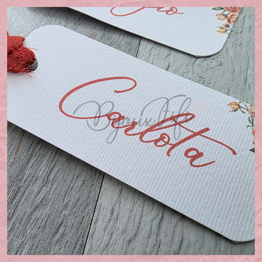 Marcador Individual Chiffon "Terracotta"