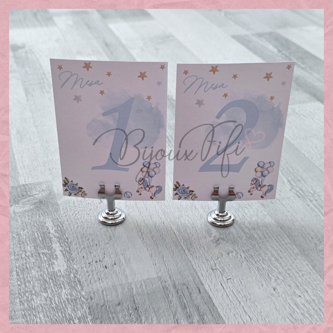 Marcador de Mesa com base "Fun Park" Blue