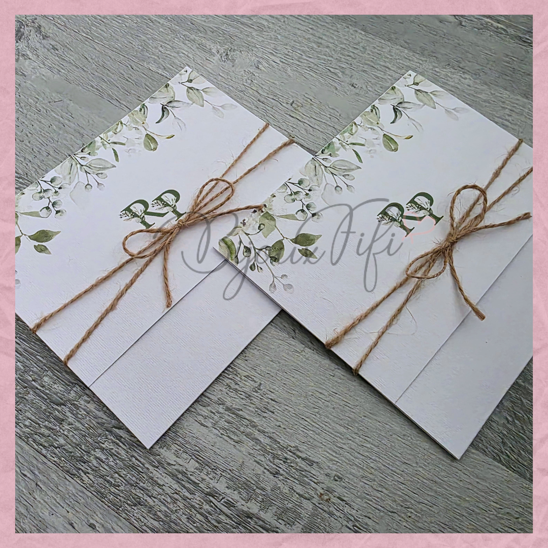 Convite wedding "Greenery"