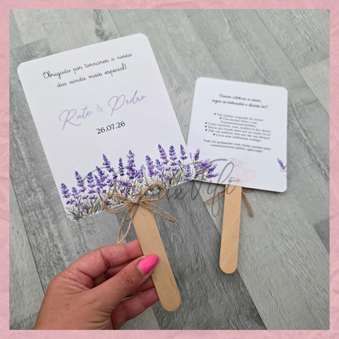 Leque sisal "Lavanda"