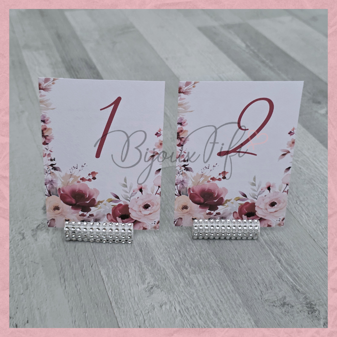 Marcador de Mesa com base "Dark Pink"