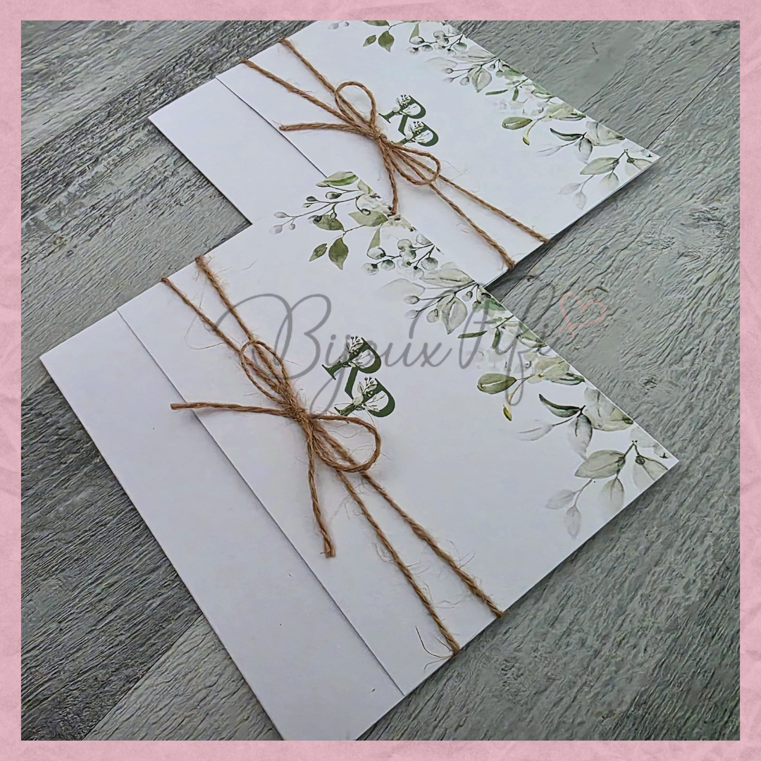 Convite wedding "Greenery"