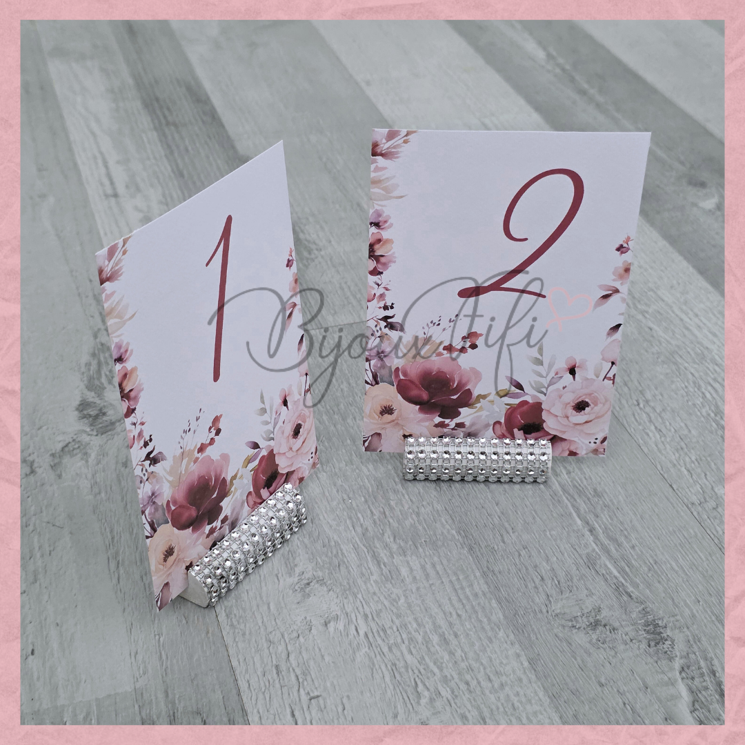 Marcador de Mesa com base "Dark Pink"