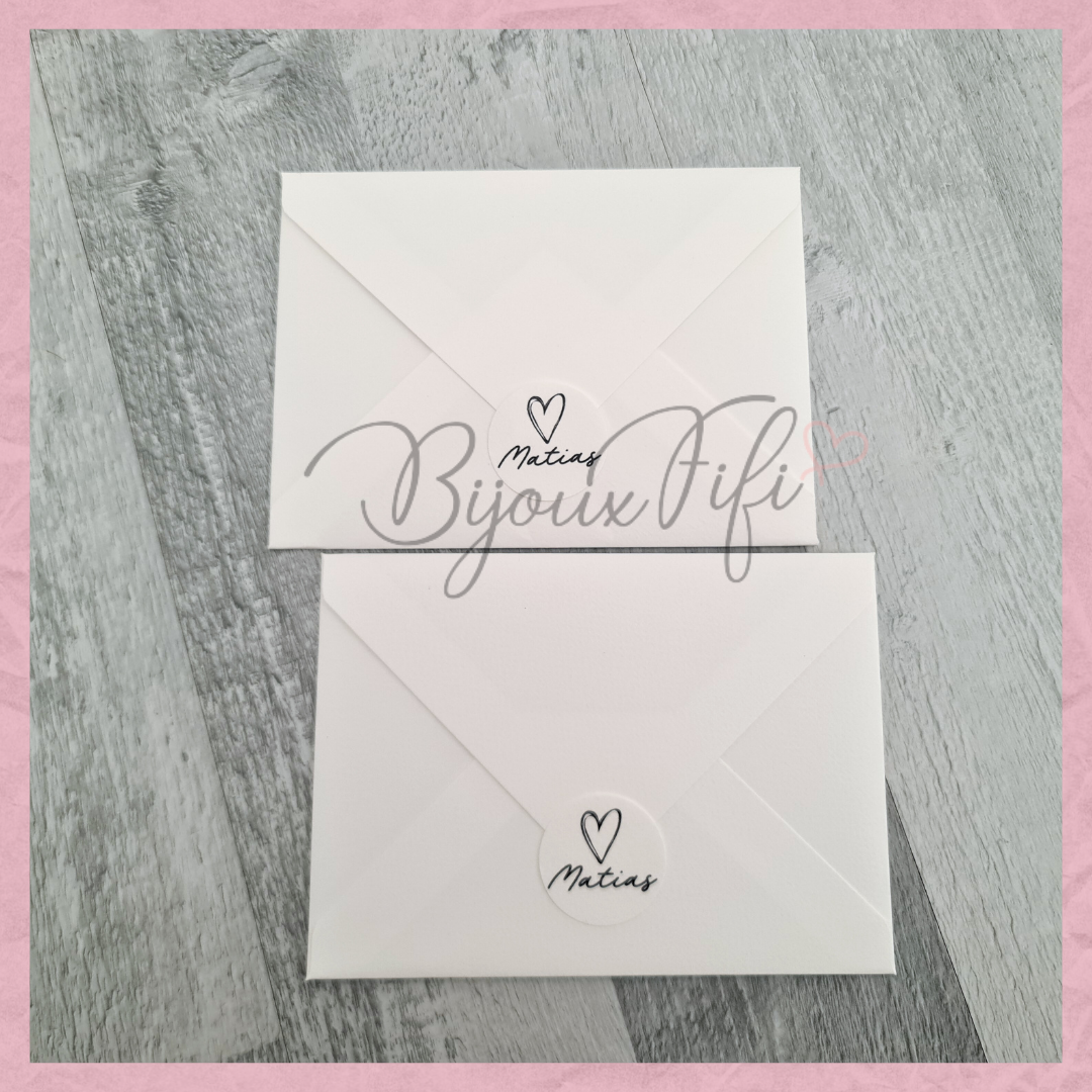 Convite Envelope White "Minimalist"