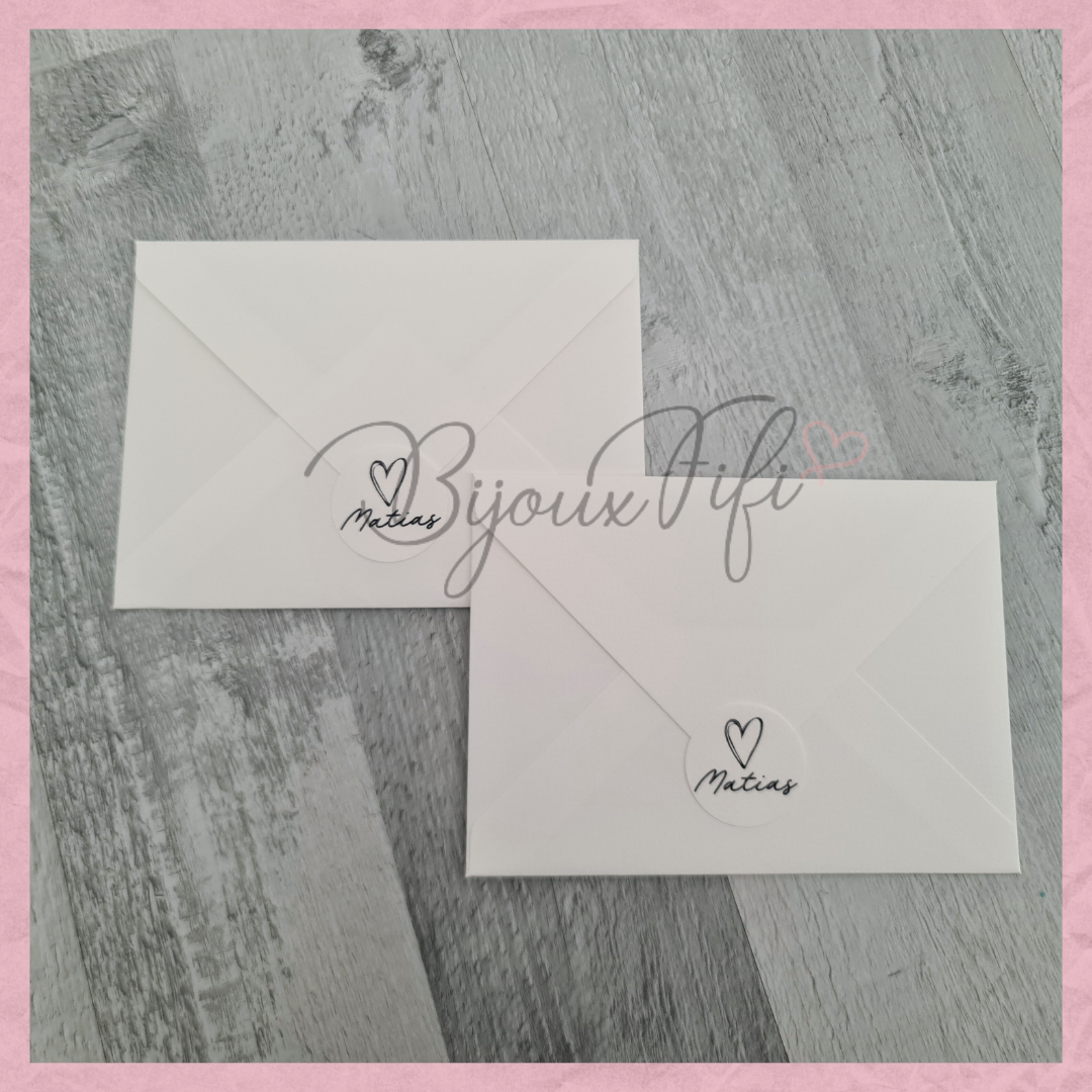 Convite Envelope White "Minimalist"