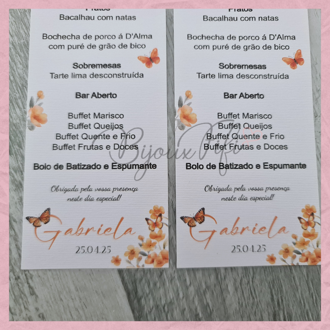 Ementa "ButterFly"