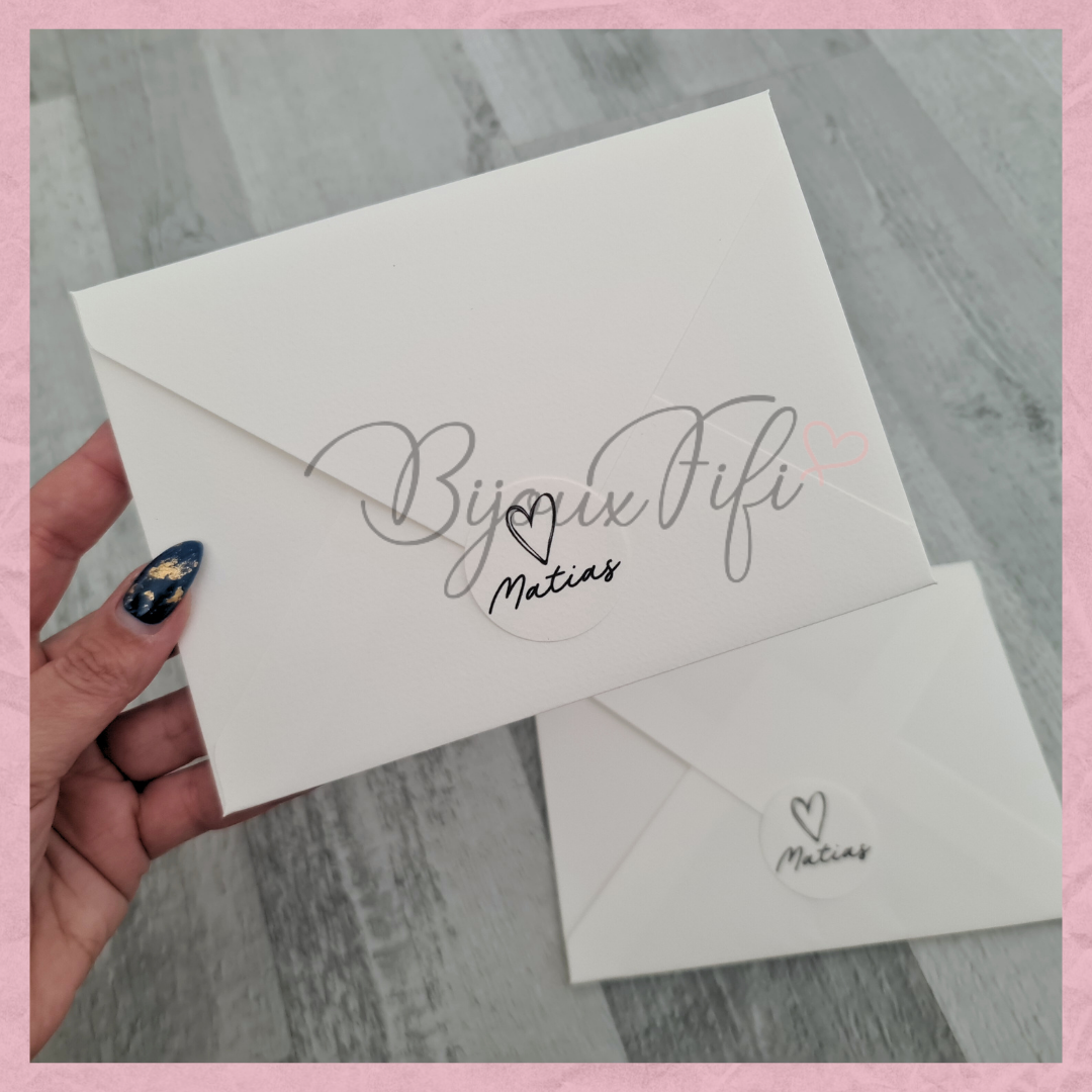 Convite Envelope White "Minimalist"