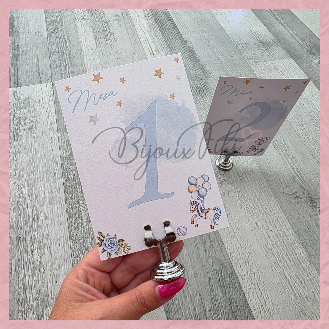 Marcador de Mesa com base "Fun Park" Blue