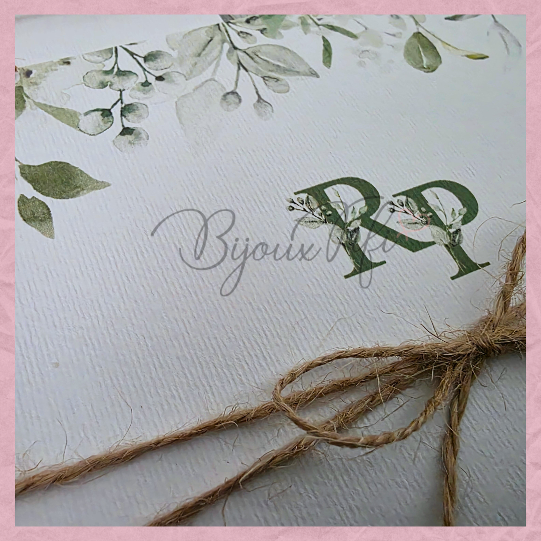 Convite wedding "Greenery"