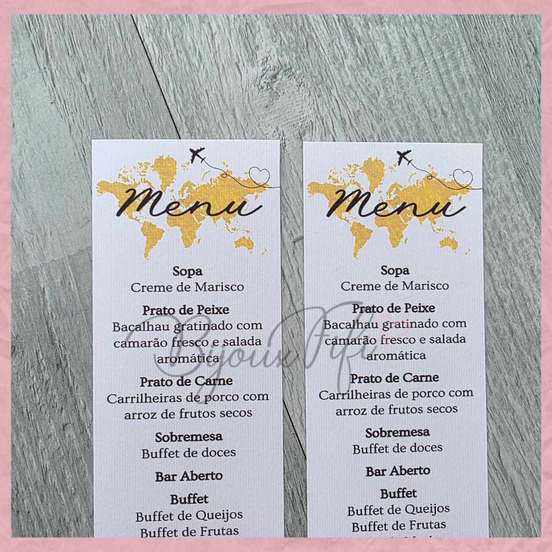Ementa "Fly Gold"