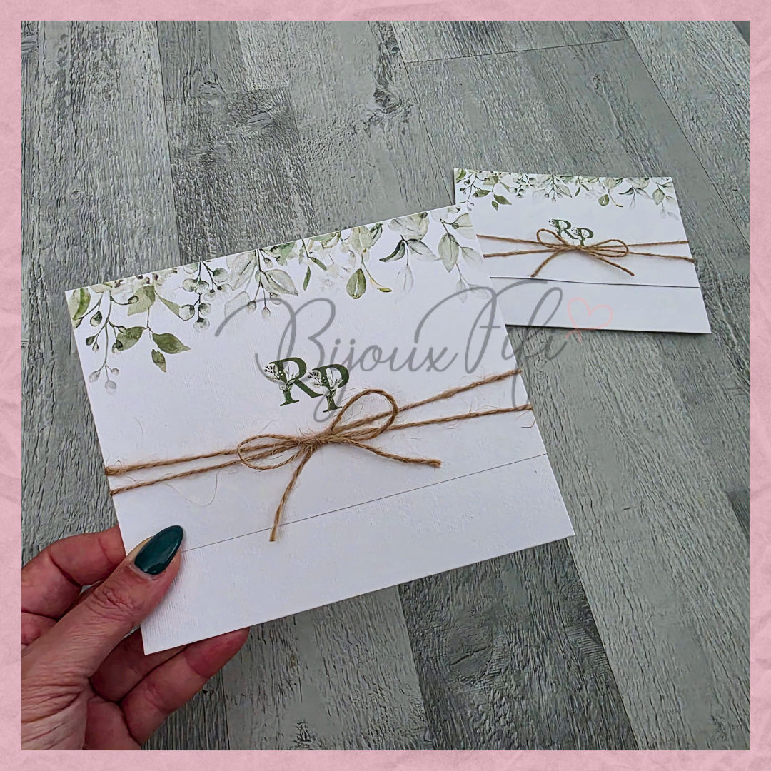 Convite wedding "Greenery"