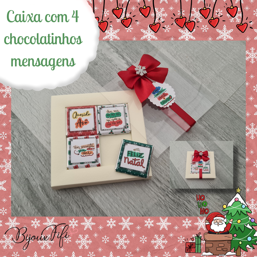 Pack de 4 Chocolatinhos "Família"