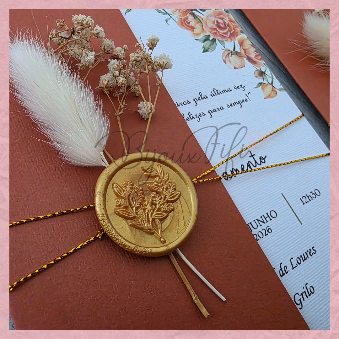 Convite Wedding "Terracotta"