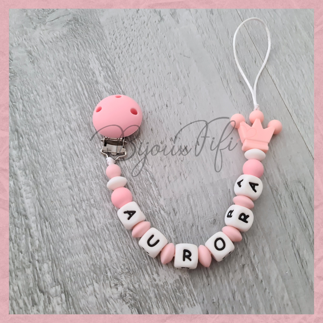 Prende Chucha de silicone com NOME