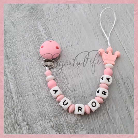 Prende Chucha de silicone com NOME