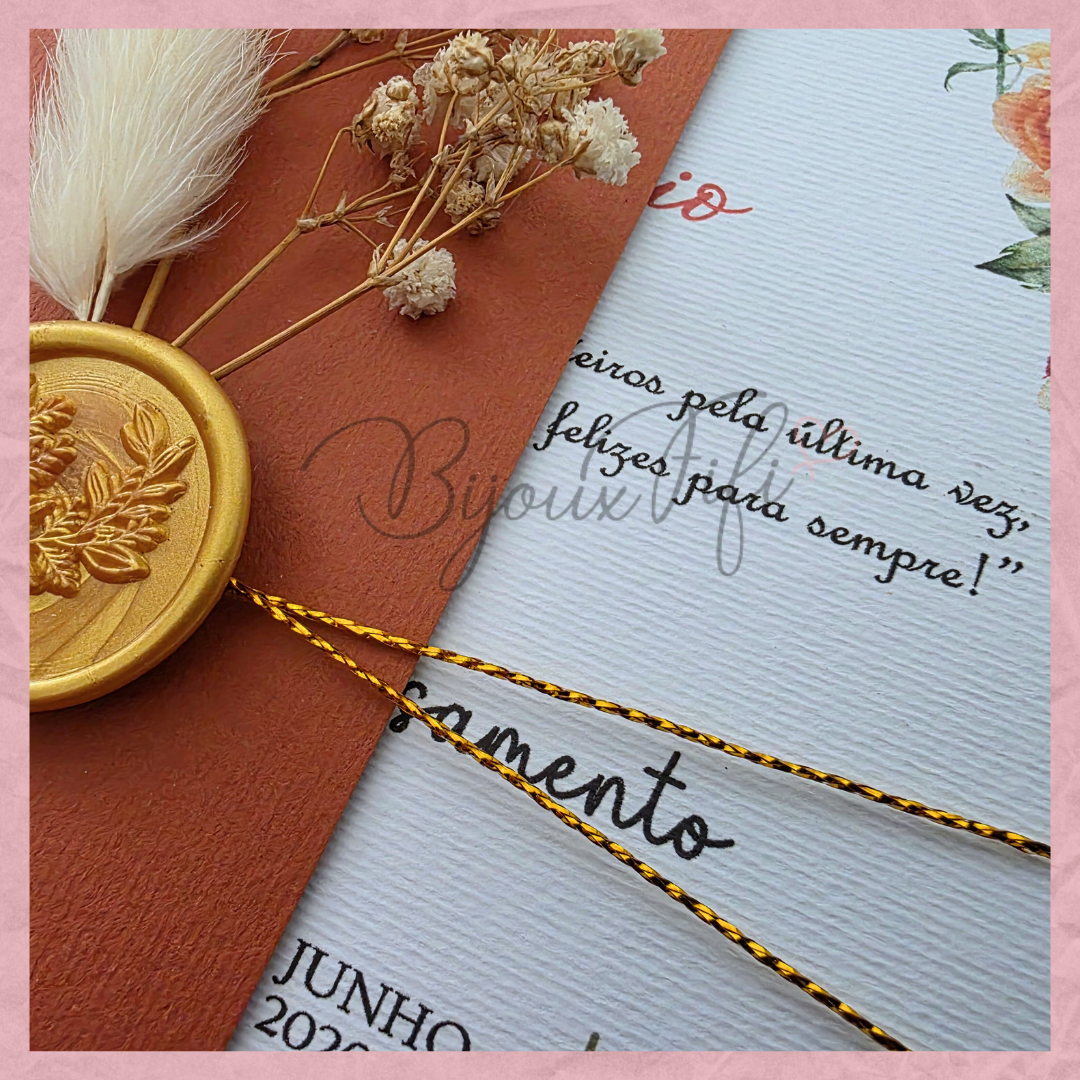 Convite Wedding "Terracotta"