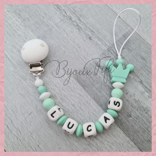 Prende Chucha de silicone com NOME