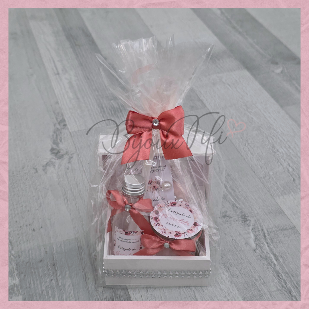 Caixa Oferta Madrinha/Avó/Mãe "Dark Pink"