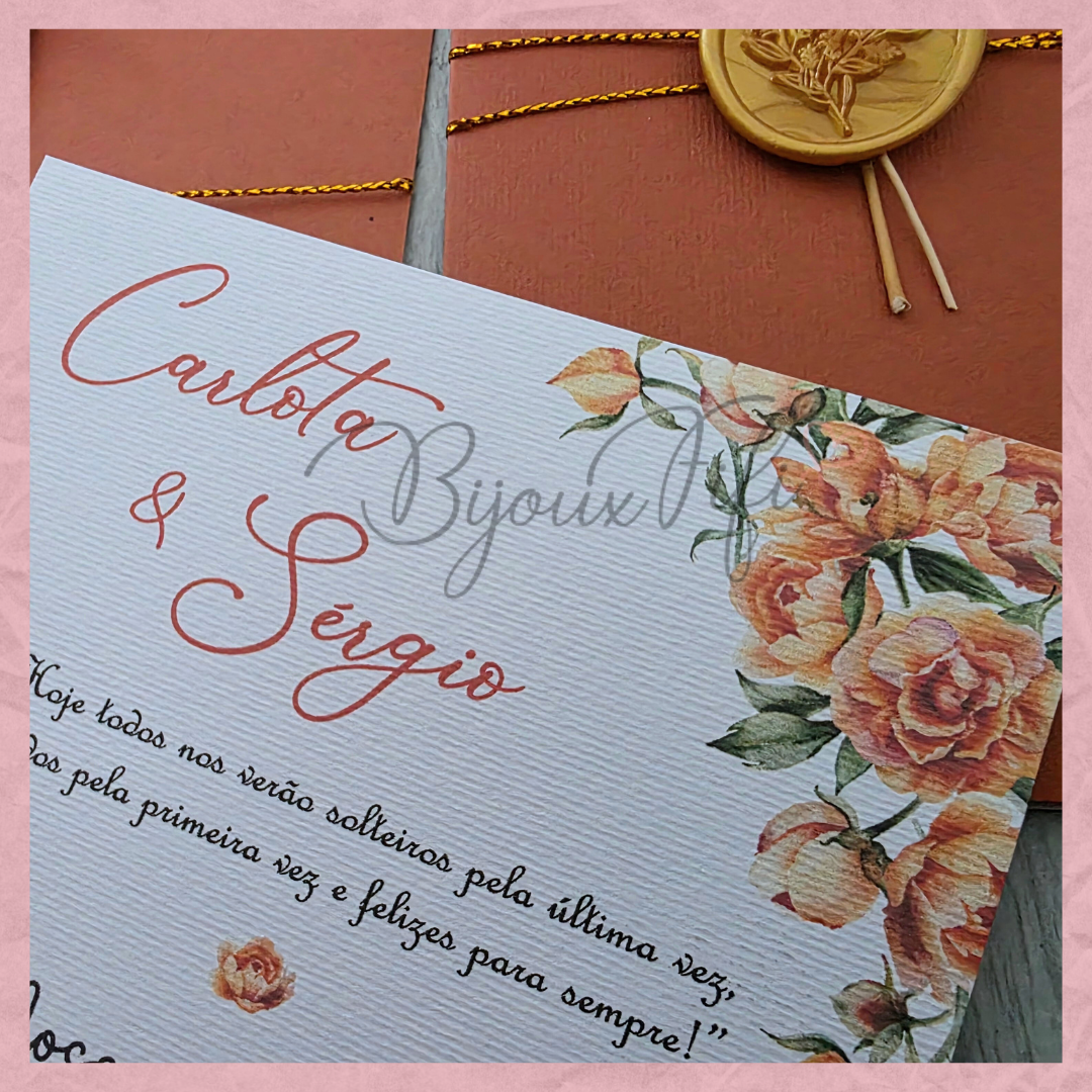 Convite Wedding "Terracotta"