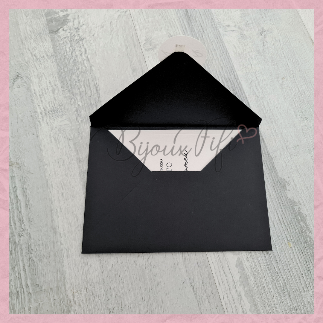 Convite Wedding Black "Minimalist"