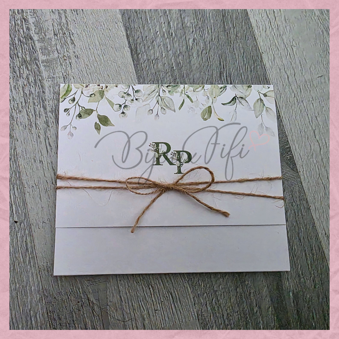 Convite wedding "Greenery"