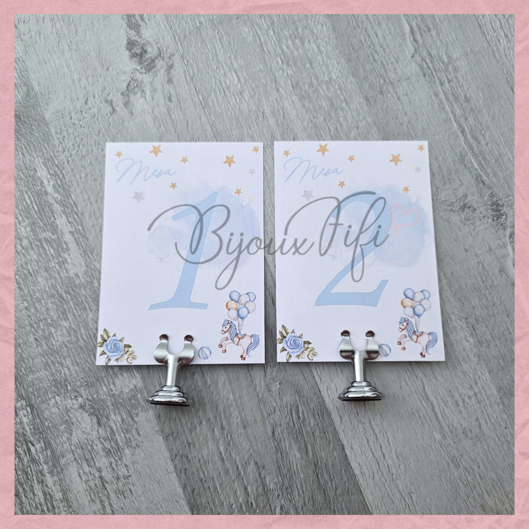 Marcador de Mesa com base "Fun Park" Blue