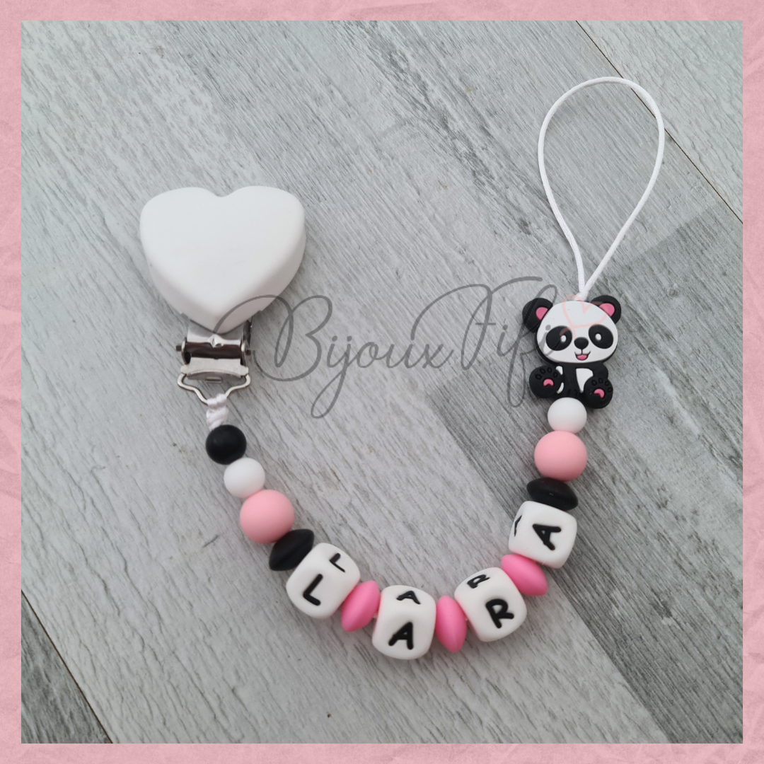 Prende Chucha de silicone com NOME