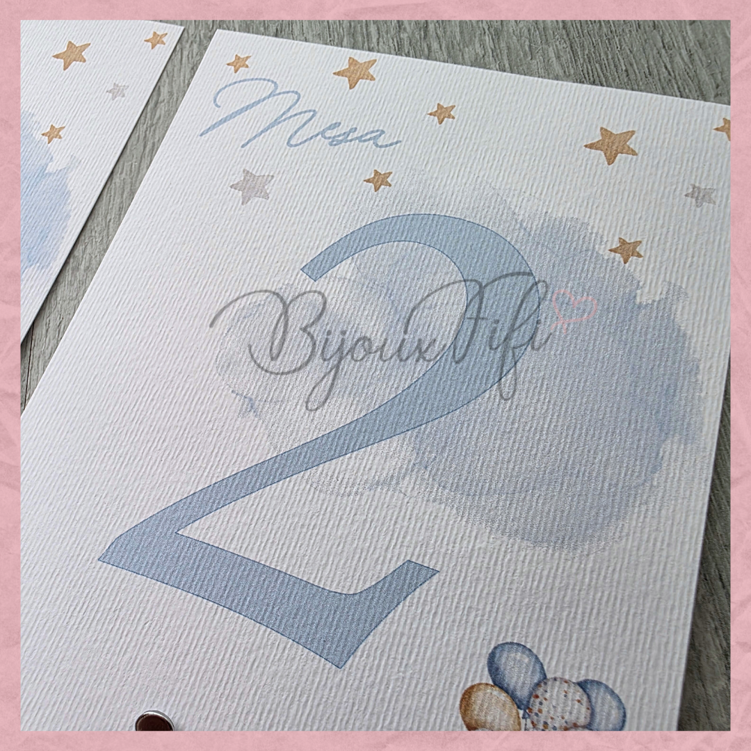 Marcador de Mesa com base "Fun Park" Blue