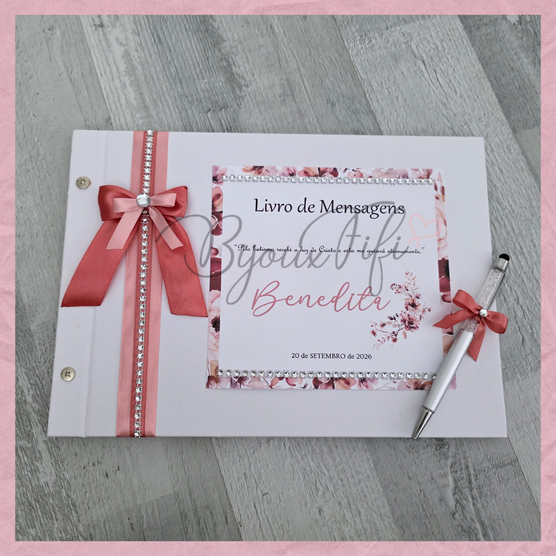 Livro de Honra A4 "Dark Pink"