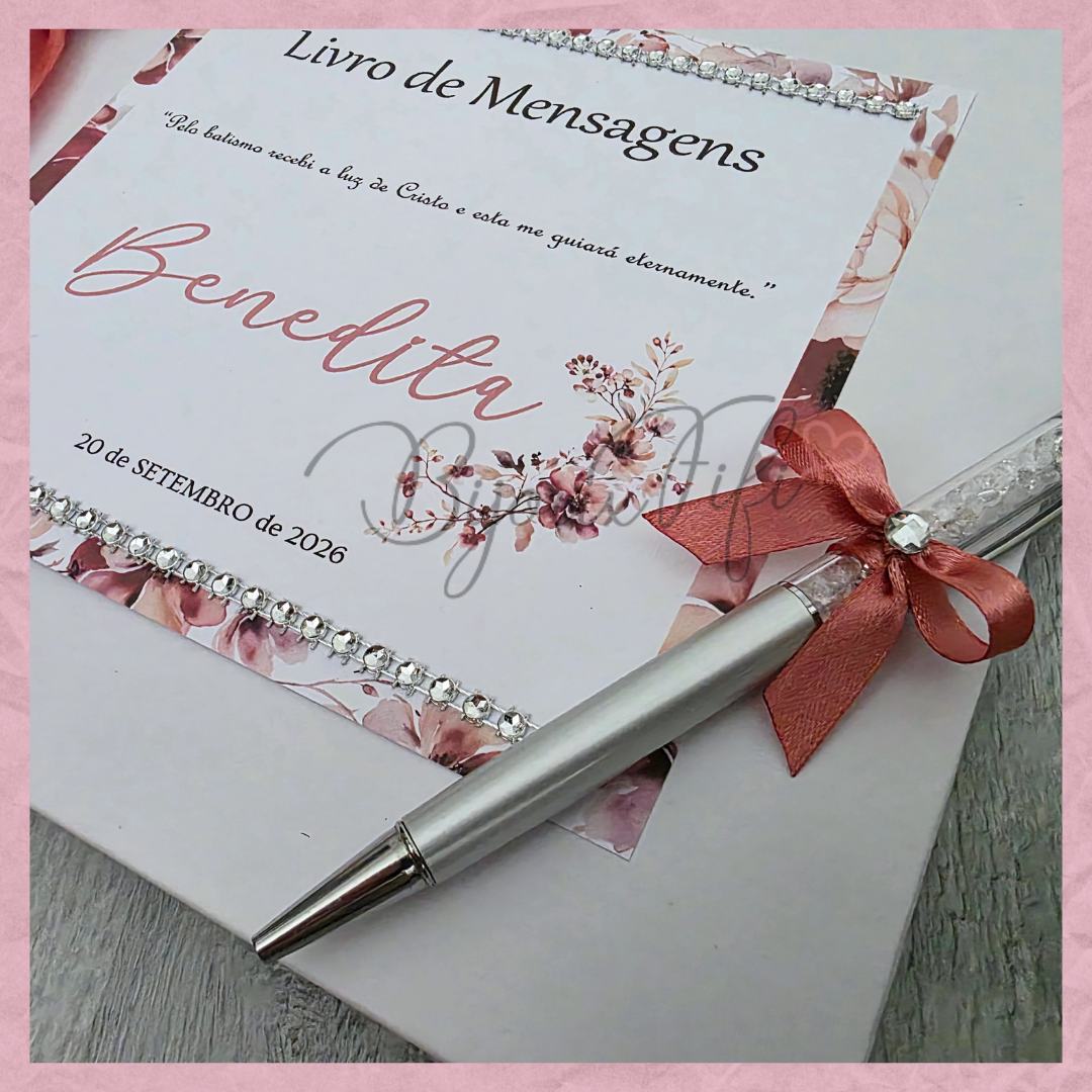 Livro de Honra A4 "Dark Pink"