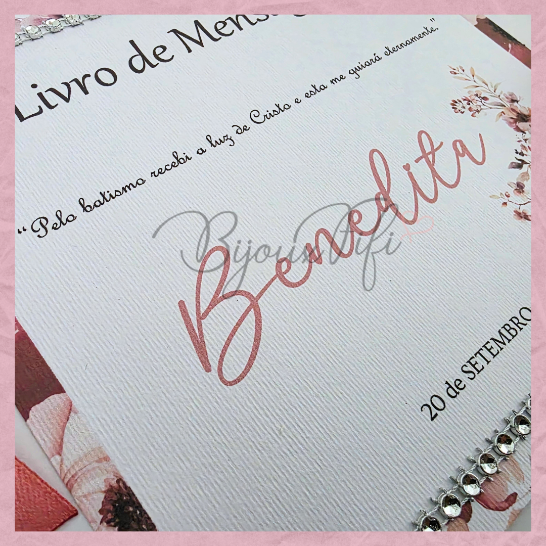 Livro de Honra A4 "Dark Pink"