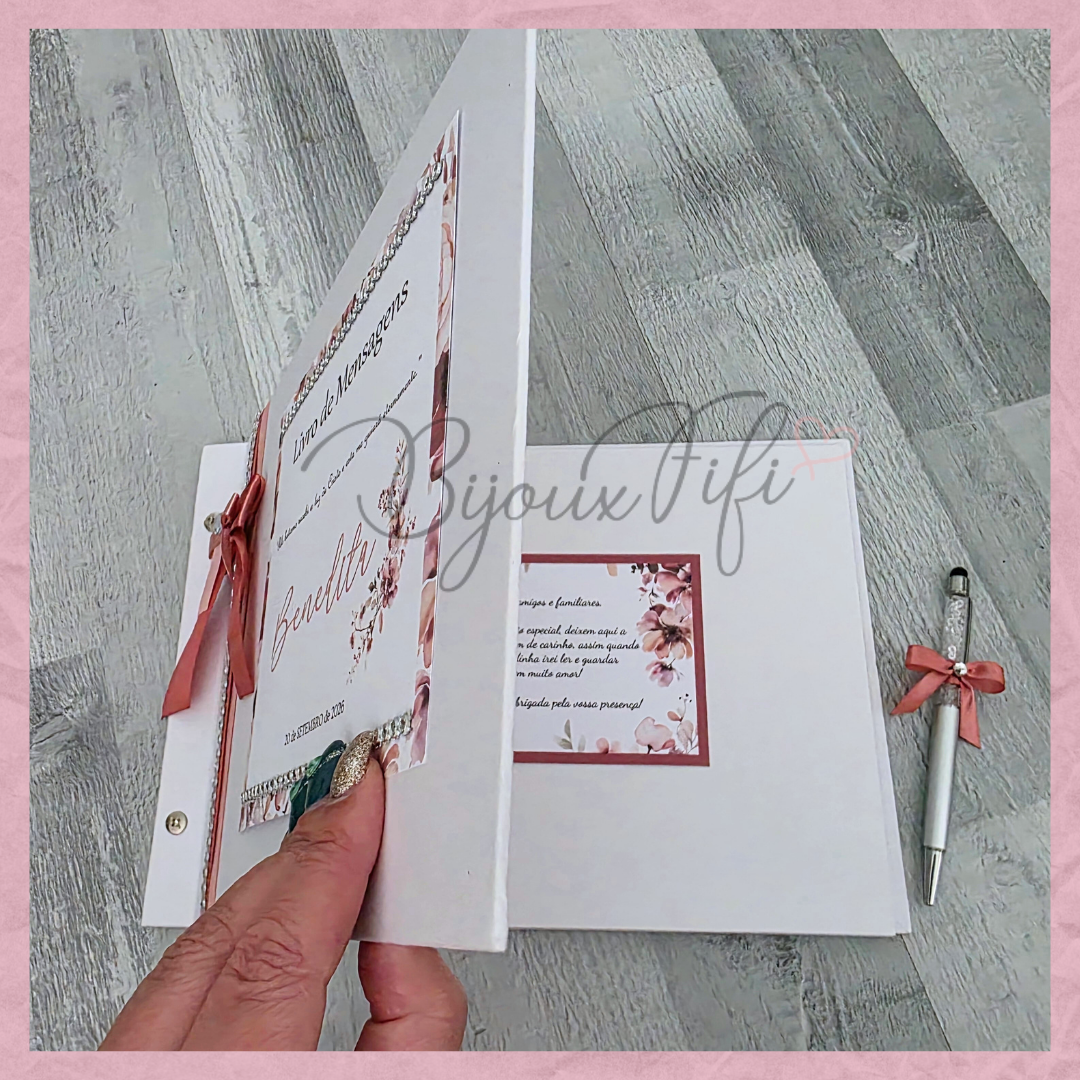 Livro de Honra A4 "Dark Pink"