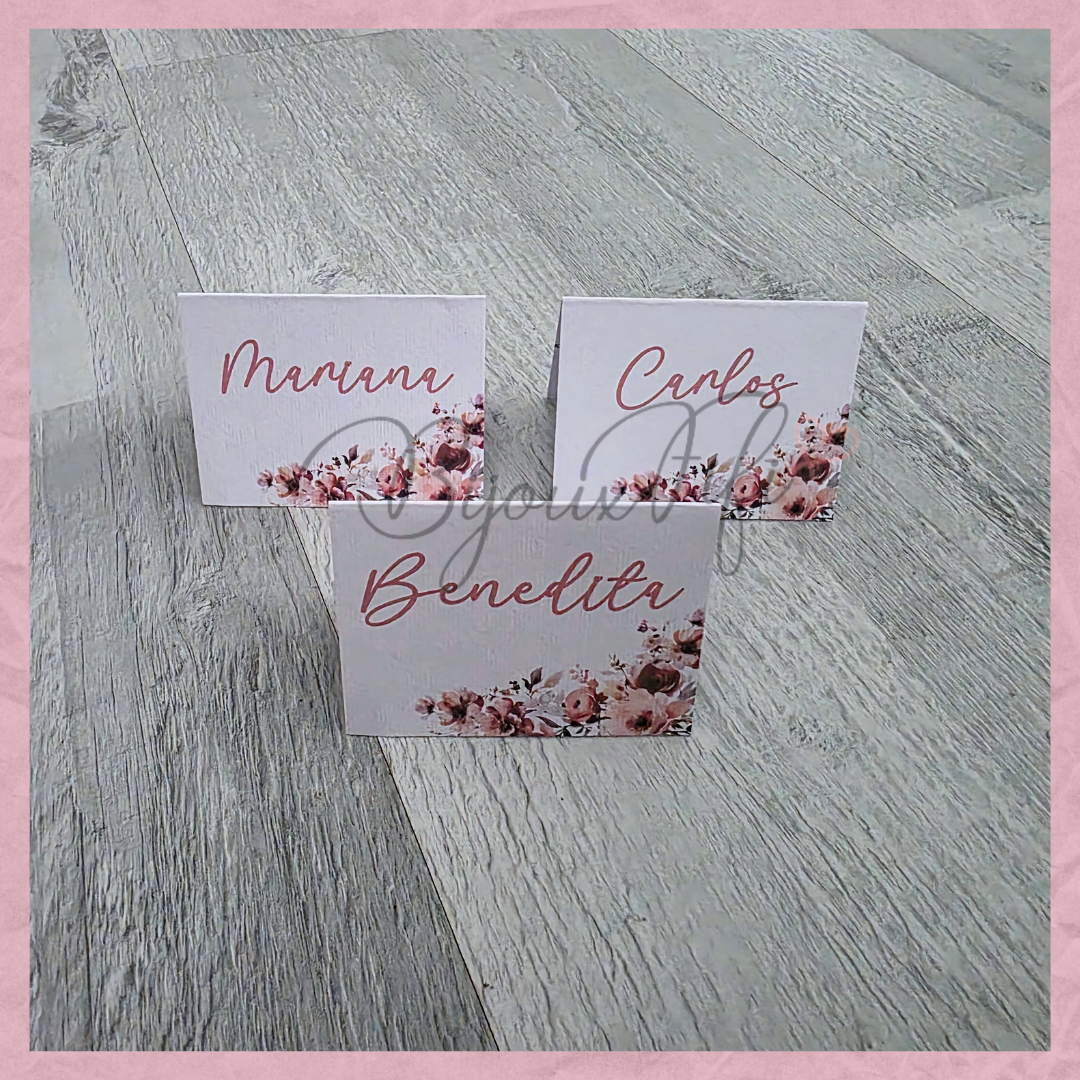 Marcador de Mesa Individual "Dark Pink"