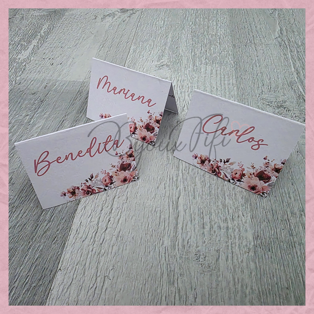 Marcador de Mesa Individual "Dark Pink"