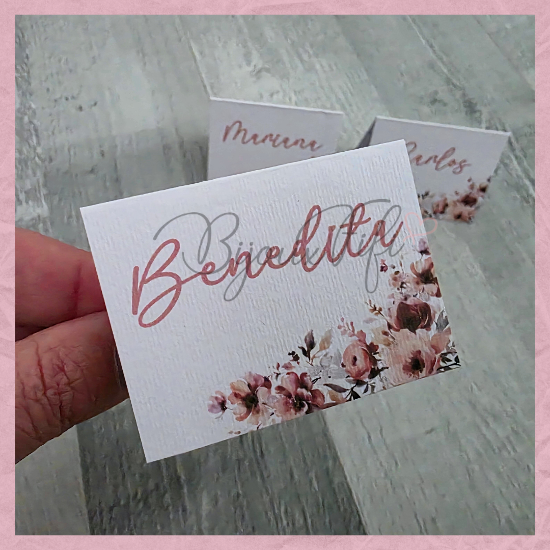 Marcador de Mesa Individual "Dark Pink"