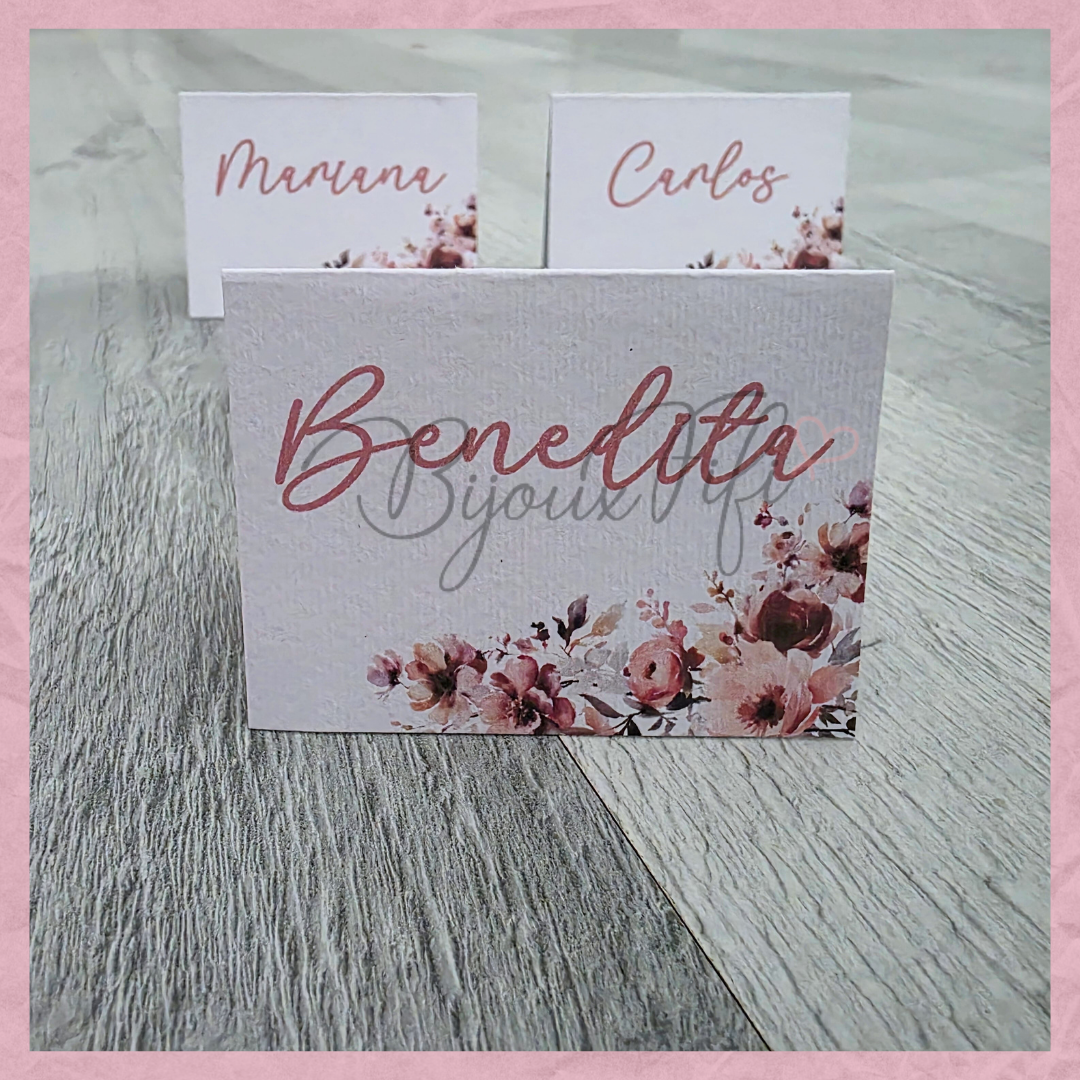 Marcador de Mesa Individual "Dark Pink"