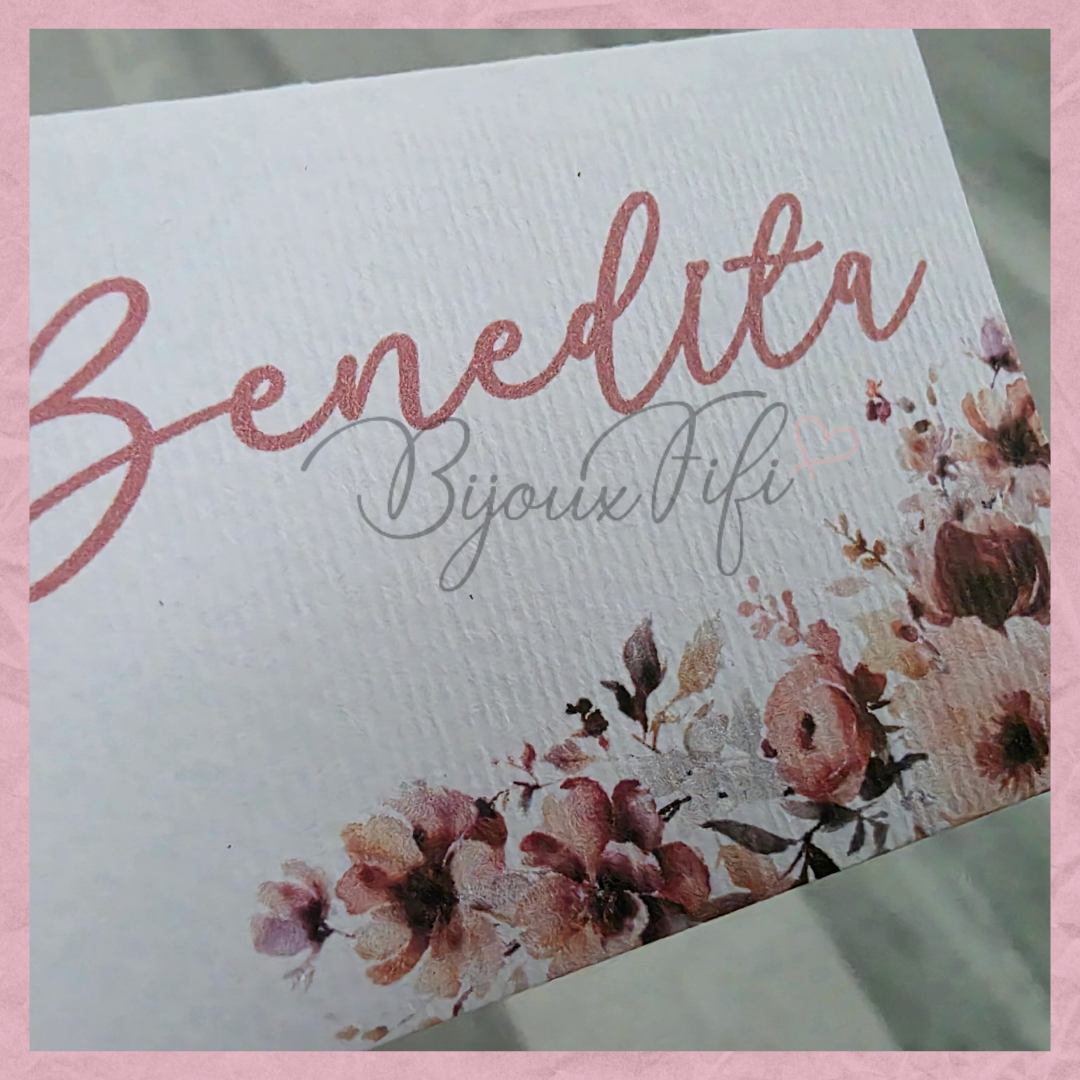 Marcador de Mesa Individual "Dark Pink"