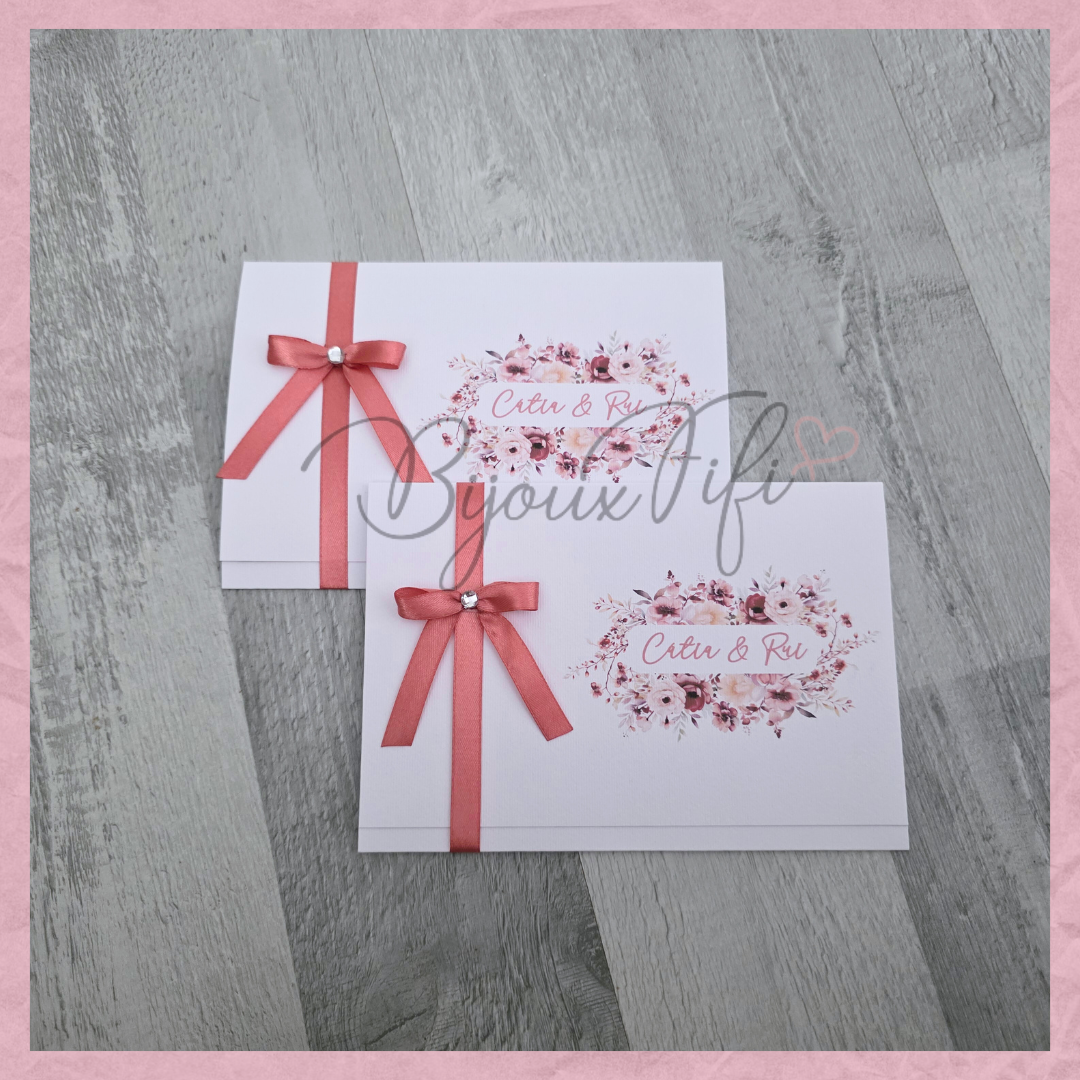 Convite wedding "Dark Pink"