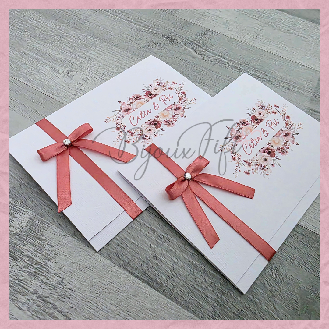 Convite wedding "Dark Pink"