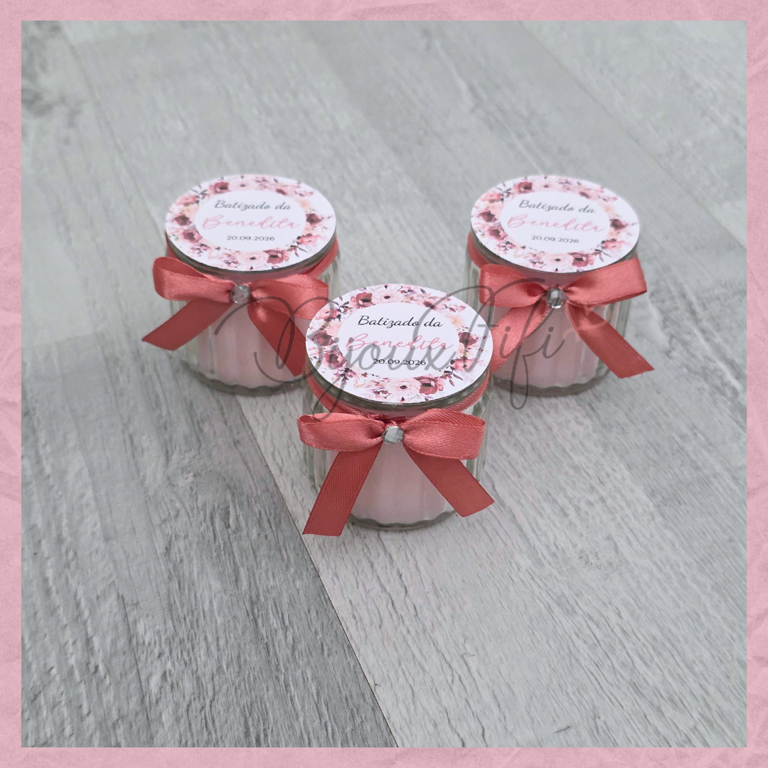 Vela em frasco "Dark Pink"