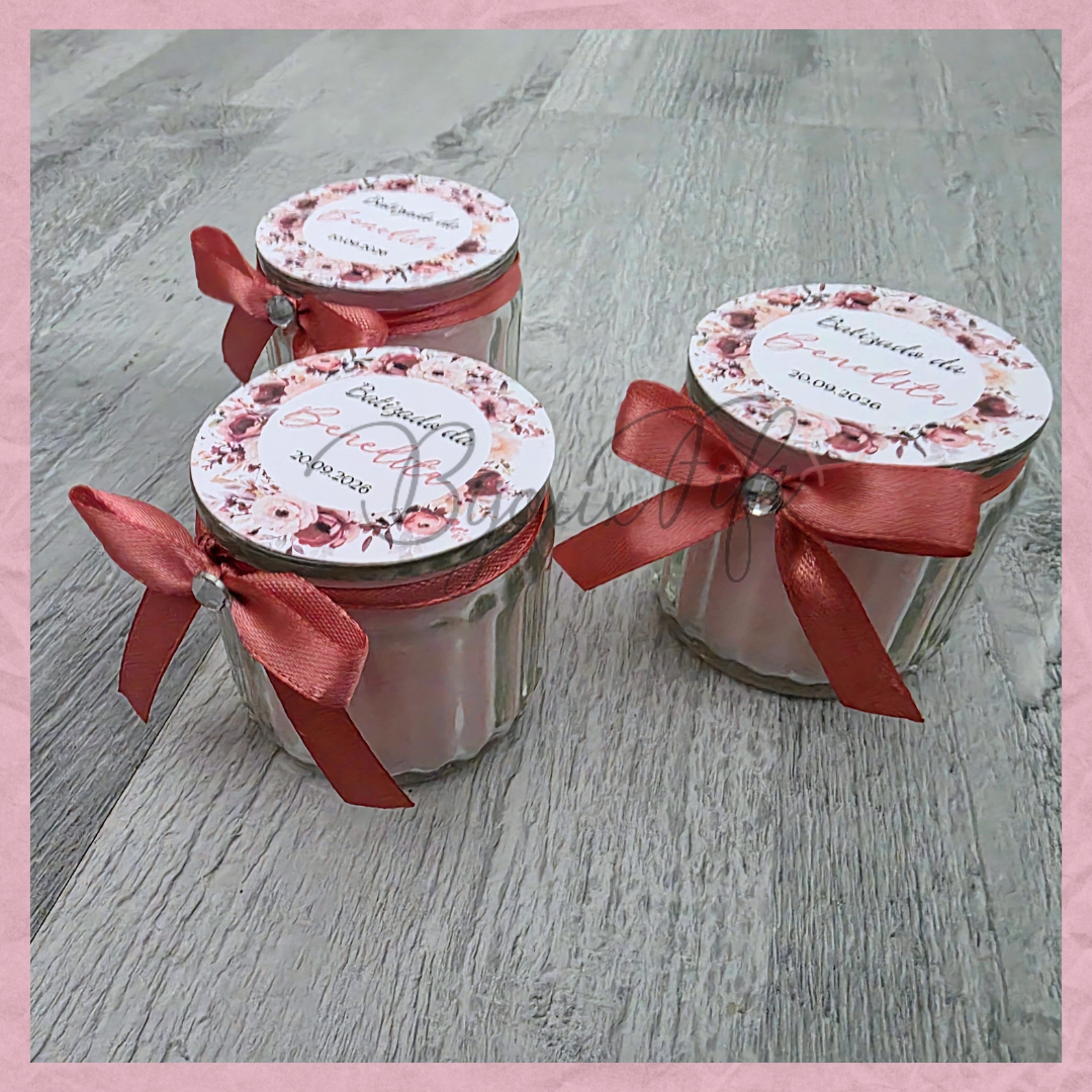 Vela em frasco "Dark Pink"