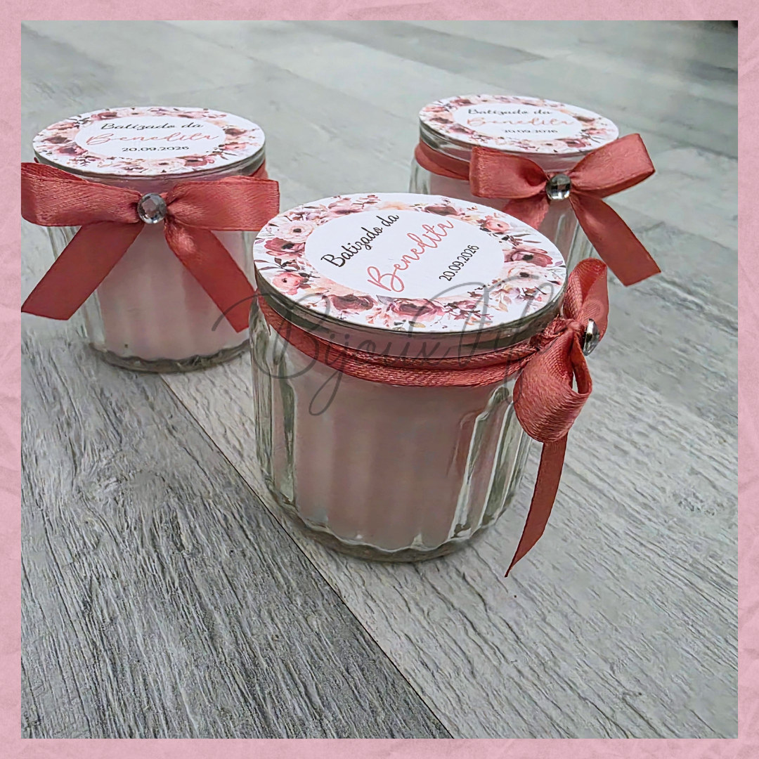 Vela em frasco "Dark Pink"