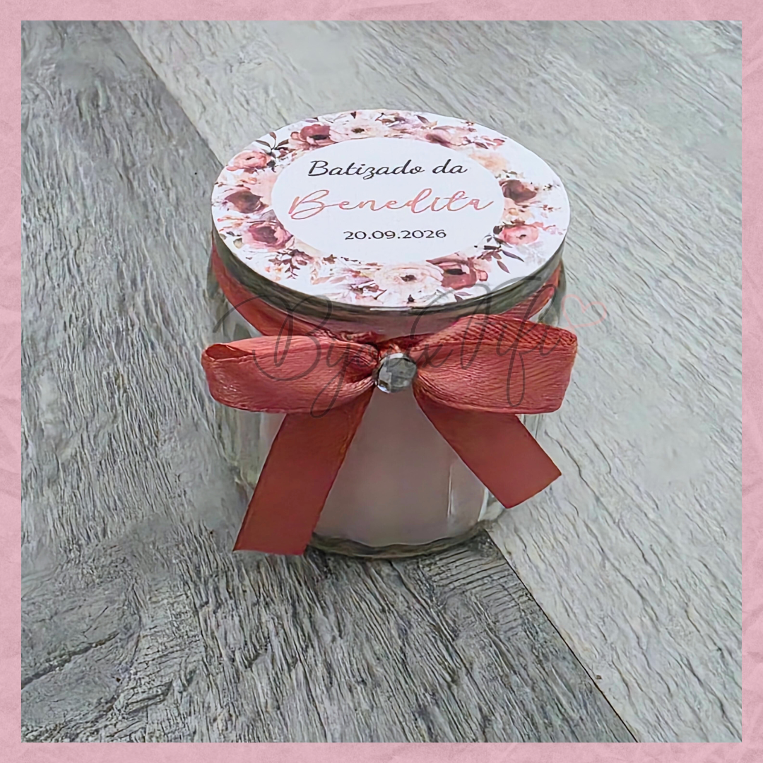 Vela em frasco "Dark Pink"